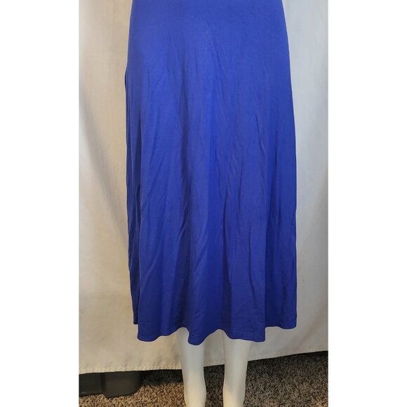 See You Monday Sundress Size Large Side Cut Outs Royal Blue Maxi NWT - Picture 4 of 8